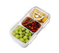 Generisch Food Storage Containers - Transparent Stackable Storage Box - Storage Box for the Fridge, for Family Celebrations, Picnics, Kitchen, School, Party, Camping, Meat