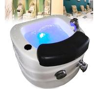 Generisch Foot Spa Pedicure Bowl with Acrylic Chair, Shower Wash and Massage for Home and Salon - Portable and Relaxing