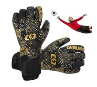 Generisch Football Goalkeeper Gloves - Elastic and Comfortable with High Performance and Reusable, Goalkeeper Gloves with Finger Protection, for Girls, Children, Teenagers, Family and Friends