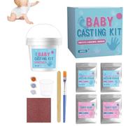 Generisch Footprint Casting Set - 3D Handprint Casting Mould Make Yourself Realistic Memory Gift for Babies Toddlers, for Adults, Families, Friends, Preschool Children, Parents