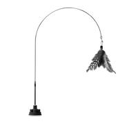 Generisch For Cats - 100 cm Interactive Kitten Toy, String Wand with Bell, Indestructible Pet Toy with Suction Cup | Spring Rod for Home, Cats, Play, Exercises, Underhal