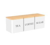 Generisch For Loose Tea | Set of 3 500ml Tea Containers | Sugar Containers with Lid | For Home, Kitchen, Baker, Homeowner, Tenant, Countertop, Shelves, Daily Cooking, Office, RV