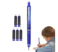 Generisch Fountain Pen - Writing Instrument for School & Study - 0.38 mm Tip Transparent Barrel Fountain Pen with 5 Refillable Ink Cartridges for School, Study and Writing