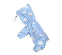 Generisch Four legged raincoat for small dogs with heart-shaped design. Adjustable fit for complete protection in all weather conditions (K, 28 cm)