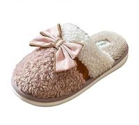 Generisch Four Seasons Cute Slippers for Non-Slip Fpir Season Fabric Cotton Colourful Slippers, brown, 7 UK