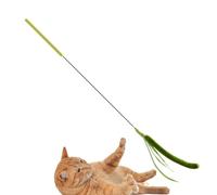 Generisch Fox Tail Grass Cat Teaser - 60 g Setaria Feather, Flexible Feather, Extra Steel Wire, Plush Self-Entertainment Toy, Indoor Kitten Game, Small Instinct Tease