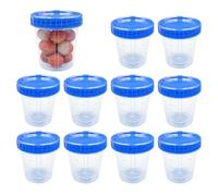 Generisch Freezer Containers with Lid, 900 ml with Lid, Clear, Airtight, Set of 10 for Meal Prep - For Leftovers, Salad, Snacks, Kitchen, Microwave, Fridge