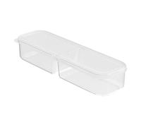 Generisch Fridge Storage Container - Stacking Box with Lid - Stackable Fridge Storage | for Meal Prep, Snacks, Spring Onions, Ginger, Garlic, Kitchen, Storage Room