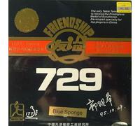 Generisch Friendship 729 Super FX, Blue Sponge Table Tennis Rubber (Black, 2.2 mm)