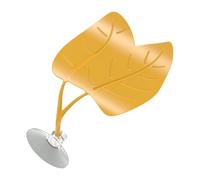 Generisch Frog Habitat Leaf - Realistic Decorative Leaf with Sun Suction Cup for Gecko, Turtle, Hermit Crab, Chameleon, Provides Climbing, Resting and Sleeping Place in Terrariums, 10.9 x 11.4 x