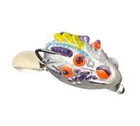 Generisch Frog lure for fishing predatory fish, artificial soft rubber lure, saltwater lure with hook without weedless for freshwater and saltwater anglers on