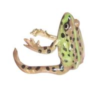 Generisch Frog Rings for Women - Funny Weird Adjustable Open Rings | Adjustable Tree Frog Ring | Cool Nature-Themed Animal Jewellery | Cute Frogs Lover Accessories for Daily Wear Parties Collectors