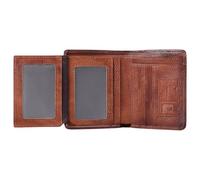Generisch Front Pockets Wallet, Slim Credit Wallet, Lightweight Men's Clutch Wallet, Multi Card Holder for Men, Credit Card , Casual Leather Case, brown, Loose-leaf version, See description