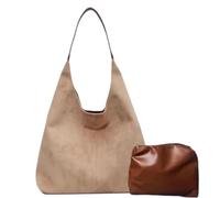 Generisch Frosted Large Capacity Leisure Bag Shopping Bag Lazy Tote Bag Fashionable Personality Clutch Bag Retro Simple Shoulder Bag For Women Bags Organiser Cabinet, White, A