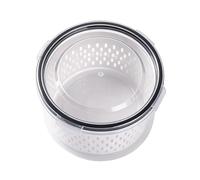 Generisch Fruit Storage Container - Leak-proof with Removable Strainer Insert, Fridge Container for Fruit and | for Office Camping Kitchen Berries Salad Meat