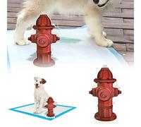 Generisch Functional Fire Hydrant to Support the Toilet Routine for Dogs Cats A Practical Aid for Pet Education Hygiene (Red, 18.8 x 10 x 1 cm)