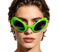 Generisch Funny Glasses - Novelty Green Alien Eyeglasses Costume Props