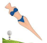 Generisch Funny Golf Tees Bikini Design Indoor Golf Tees Original Sports Accessory Training Equipment for Beginners Indoor Garden Men Women Golfer Tee Area