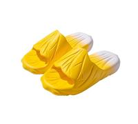 Generisch Funny Slippers Playfully Designed in Cabbage Head Look - Comfortable Bath Slippers with Thick Sole and Vegetable Design | Original Mules for Home and Leisure, Style Z04 Yellow, 7 UK