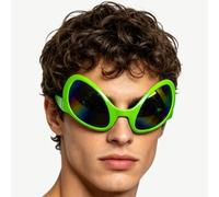 Generisch Funny Sunglasses Green Fancy Alien Glasses