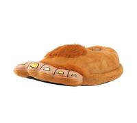 Generisch Furry Adventure Slippers for Big Feet for Men Comfortable Novel Warm Winter Feet Cuddly Adult Slippers with Non-Slip Sole, khaki, 30.0 cm