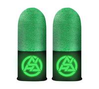 Generisch Game Finger Sleeves - Pack of 2 Luminous Fingertip Covers, Smooth Touch Mobile Guard, Anti Sweat Control Finger Cots | Improved Screen Response Protection for Phone Tablet