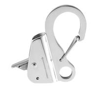 Generisch Gancio Di Ancoraggio Scorrevole Resistant - 5/8 Pollici Clip Per Ancoraggio Senza Nodi, Clip Regolabili In Acciaio Inossidabile A Rilascio Rapido Per Barche Campeggio Kayak Bagagli