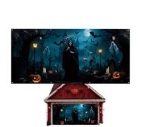 Generisch Garage Door Decoration, Halloween Door Painting - Hanging Background for Outdoor Wall Photography Parties Home Garden Lawn and On The Lawn