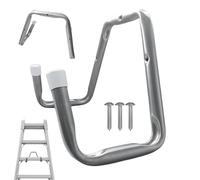 Generisch Garage Ladder Hooks Storage Hooks for Tools - Multipurpose Ladder Shelf | for use in the Garden, Workshop, Backyard, Basement, Studio and Shed