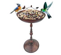 Generisch Garden Bird Bath - 73 x 33 cm Outdoor Standing Bird Bath | Courtyard Iron Yard Balcony Art | Antique Animals Water Bowl Statue for Hummingbird Shotio Yard