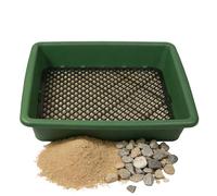 Generisch Garden Earth Sieve - Stackable Rustproof Sieve System, Classification Net Gold Drawer, Multistage Sieve Container, Compost Filter for Potting Soil, Dirt Prospecting