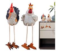 Generisch Garden Statue, 2-Piece Decorative Resin Yard Art Decoration | Garden Animal Figures Lawn Statues Set for Lawn, Patio, Deck, Path, Home, Kitchen, Desk