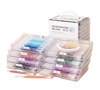 Generisch Gel Pen Set, 45/72/99 Colours, Craft Markers, Coloured Ink Pens, with Smooth and Vivid Writing, 24.5 x 21 x 18 cm, for Colour Coding, Scrapbooking, Art, Drawing