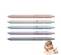 Generisch Gel Pens - Black Gel Pens | 5 Pieces Smooth Quick Dry Writing Tool with Fine Tip for Journaling, Notes, Women, Men, School, Learning