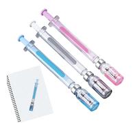 Generisch Gel Writing Pens - Set of Three Syringe Stationery | Syringe Ballpoint Pen | Student Home Classroom Prizes School Office Girls Gift Funny Writing Tool