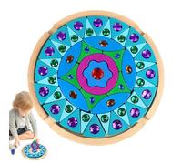 Generisch Gemstone Blocks for Children, Gemstone Building Blocks - Rainbow Wooden Stacking Blocks - Glittering Rainbow Stacking Blocks, Funny Pattern Building Blocks for Holiday Birthdays