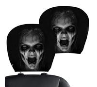 Generisch Ghost Face Headrest Covers Pack of 2 Universal Scary