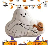 Generisch Ghost Soft Toy Cute Plush Ghost Decorative Cushion