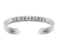 Generisch Gift Natural Beads Men Rings Engraved Spell Personalized Jewelry Day Adjustable Bracelets Granny Bracelets Bead Width Phrases Jewelry, one size, Stainless Steel