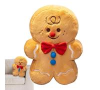 Generisch Gingerbread Plush Creative Man Christmas Plush Cute Funny Gingerbread Shaped Plush Toy for Sofa Home Decor