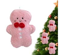 Generisch Gingerbread Plush Cuddly Toy, 18 cm, Christmas Decoration for Sofa, Window, Chair, Door, Tree, Christmas