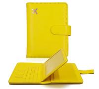 Generisch Gipfelfreund Passport Case with RFID Blocker, Magnetic Closure, Made of PU Leather, Versatile Travel Document Folder for Men and Women, ID Pocket Documents, Credit Card Protective Case