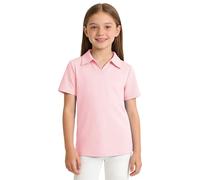 Generisch Girls' Classic T-Shirt Soft Summer Tops Casual Short Sleeve Shirt Comfortable Blouse Plain T-Shirt Simple Sweatshirt Airy V-Neck Top Sports Shirt Summer Shirt Top