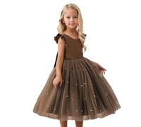 Generisch Girls' Dresses Wedding Dress Princess Party Dress Wedding Tulle Dress Fancy Dress Folk Festival Evening Dress Cocktail Dress Party Christening Children's Costumes Toddler Summer Dress, brown