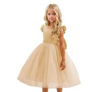 Generisch Girls' Dresses Wedding Dress Princess Party Dress Wedding Tulle Dress Fancy Dress Folk Festival Evening Dress Cocktail Dress Party Christening Children's Costumes Toddler Summer Dress, khaki