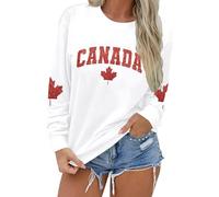 Generisch Girls' Hoodies with Letter Print for Crew Neck Winter Knitted Cardigan Men, White, XXL