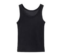 Generisch Girls' Ribbed Tank Top with Crew Neck, Fine Rib Structure, Soft Tight as a Base Layer for Dance Lessons, Summer Casual Look and Light Layered Outfit