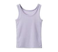 Generisch Girls' Ribbed Tank Top with Crew Neck, Fine Rib Structure, Soft Tight as a Base Layer for Dance Lessons, Summer Casual Look and Light Layered Outfit