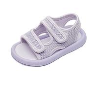 Generisch Girls' Sandals Unisex Casual Open Toe Lightweight Adjustable Straps Sports Sandals First Walking Shoes Slippers, purple, 10.5 UK Child
