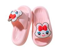 Generisch Girls' Slippers Soft EVA Indoor Outdoor Soft Comfort for Boys with Rabbit Print Slip-On Shoes for Spring Everyday Leisure Without Limits of Size, pink, 8 UK Child
